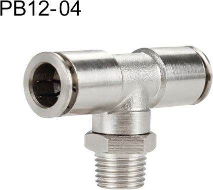 Pb12-04 Laize Nickel-Plated Copper Male Pneumatic Quick Connector