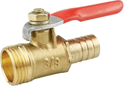Laize Pneumatic Connector Flexible Tube Copper Ball Valve Specification External 3-barb 10mm