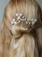 Bridal Jewelry Comb Zircon Silver Shade Gabriela Crystal Comb Ba589 Hair Duty Hrd-ba589