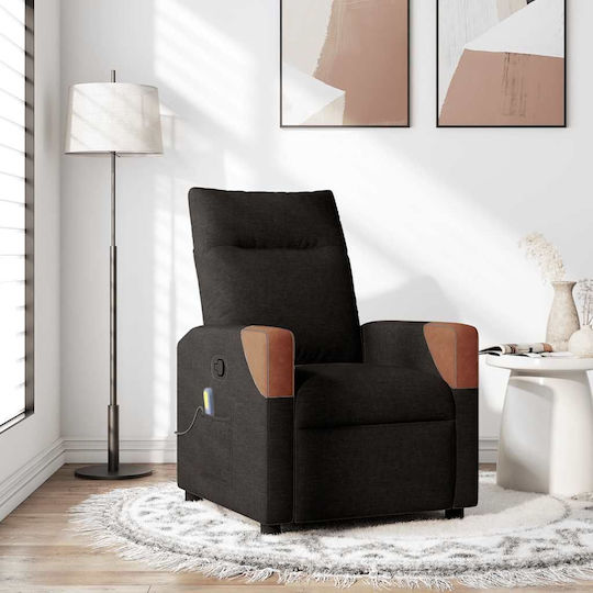 Relax με Υποπόδιο 69x86x100cm Μαύρη Relax με Υποπόδιο 69x86x100cm Μαύρη