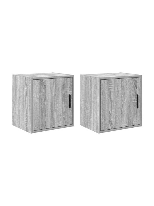 Cabinets Wall Grey 2pcs 40x30x41cm