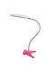Aca Pvc Kabel Metall Kunststoff Zange LED Schreibtischlampe in Rosa Farbe