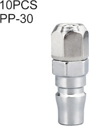 Лайзе Pp-30 10 бр. C-тип самозаключващ се въздушен тръбен пневматичен бърз съединител
