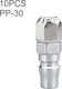 Laize Pp-30 10 Pcs C-type Self-lock Air Tube Pneumatic Quick Fitting Connector