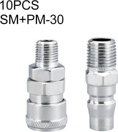Laize Sm+pm-30 10 Τεμ C-type Self-lock Air Tube Πνευματικός Σύνδεσμος Γρήγορης Τοποθέτησης