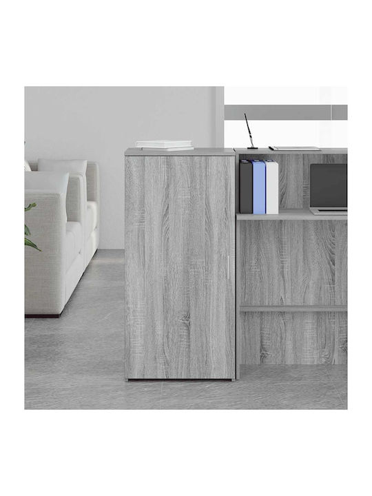Wall-Mounted Living Room Cabinet made of Grey Particle Board Sonoma 50x45x103.5cm