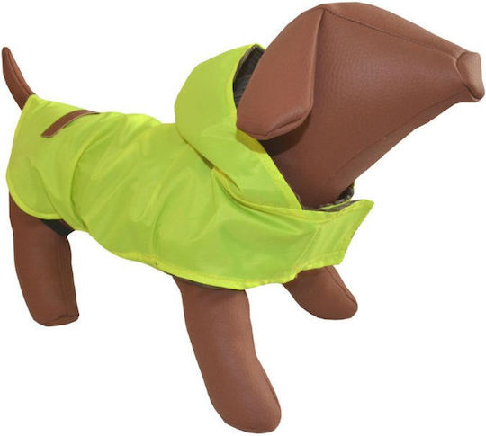Woofmoda Μπουφάν Σκύλου Αδιάβροχο με Κουκούλα Κίτρινο Large / XSmall / XXXLarge με Μήκος Ράχης 36 εκ.