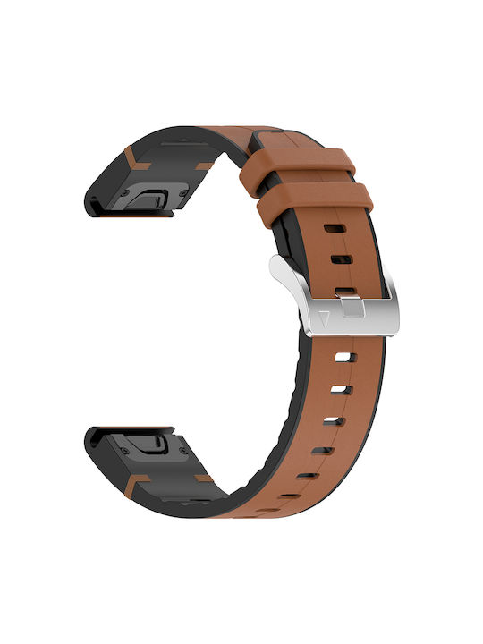 Techsuit W071 Armband Silikon Braun (Garmin Fenix 5/5 Plus 6/6 Pro/7/Forerunner 935/945/Approach S60)