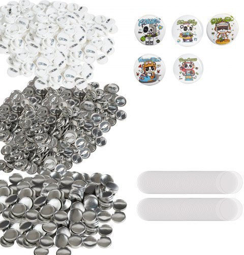 Set de 500 de nasturi 25mm Mașină de fabricat nasturi Vevor Xzgslh25mm5005t97v0
