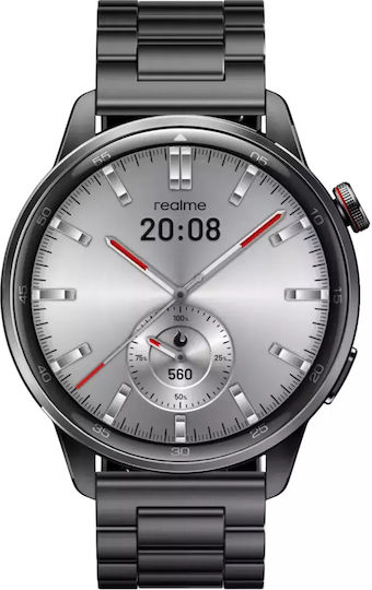 Realme Watch S2 46mm με Παλμογράφο (Metallic Grey)