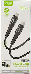 Green Lyca G-1086 USB 2.0 USB-C male - USB-C 60W 2m