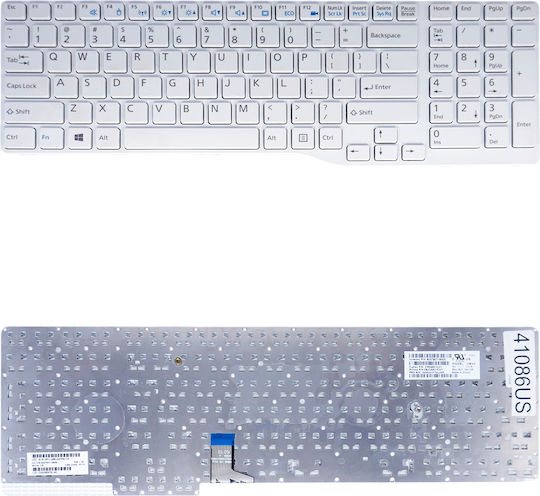 Laptop-Tastatur Fujitsu Lifebook AH756 AH766 AH757 AH566 AH557 AH575 AH556 A556 AH439 CP698972-01 6037B0118505 CP698978-01 6037B0118509 6037B011850 US Weiß Code 41086US