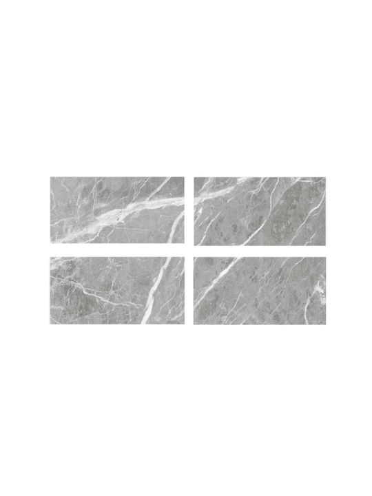 Wall Sticker 4 Pieces Crystal Tape Marble Pattern Wall Sticker Dls023