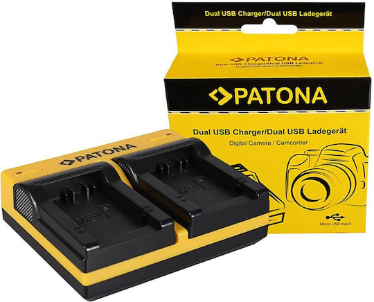 Patona Dual Battery Charger for Leica Panasonic DMW-BMB9 V-Lux V-Lux 2 VLux 2 II Panasonic Including Micro-USB