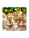 Hanging Bell Ornament Gold Set 3pcs
