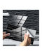 12 Pcs 10 X 20 Cm Floor Sticker Brick Pattern Crystal Film Glossy Tile Floor Sticker Kit037