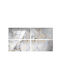 Wall Sticker 4 Pieces Crystal Tape Marble Pattern Wall Sticker Dls035