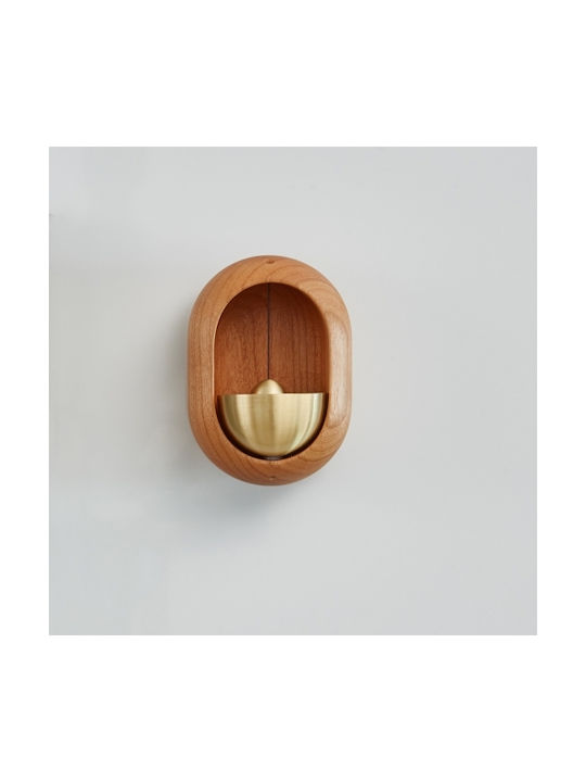 Hängendes Glocke Ornament Hölzern Kupfer 5.5x8cm