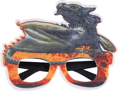 Διακόσμηση Πάρτι Γενεθλίων 3 Τμχ Dinosaur Funny Glasses Photo Props D Model