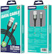 Jellico Regular USB-A la Cablu Lightning Negru 2m