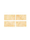 Wall Sticker 4 Pieces Crystal Tape Marble Pattern Wall Sticker Dls027