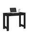 Desk Wooden Black Velvet-Black Metal 100x45x75cm