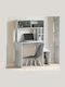 Computer Office Wooden Gray 100x45x140cm