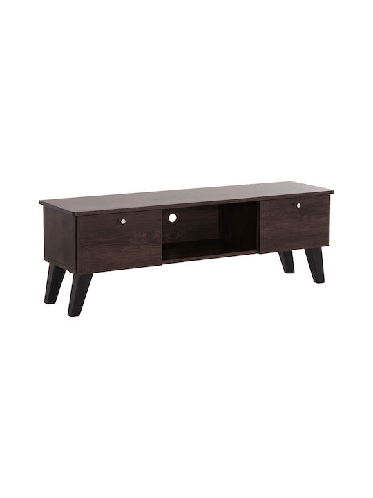 TV Stand Wooden Iren Walnut-black L120xW32.5xH21cm