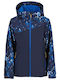 Kids' Sports Jacket with Hood Dark Blue