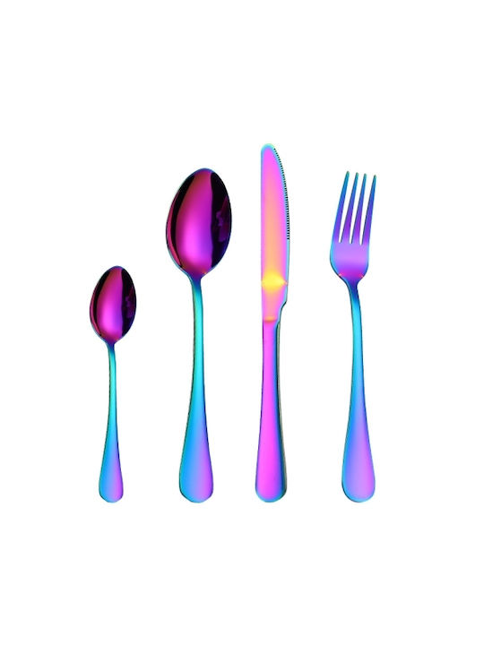 Stainless Cutlery Set Stainless Multicolor 4pcs