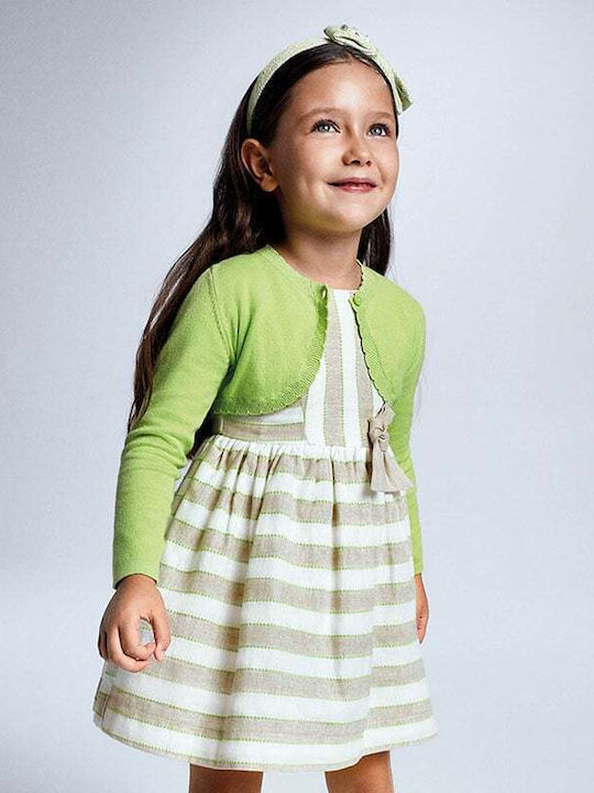 Bolero pentru copii Tricotat verde