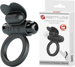Pretty Love Vibrant Penisring Debonaire Schwarz 10 Vibrationsfunktionen