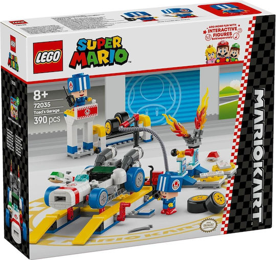 LEGO Super Mario Mario Kart - Garajul Lui Toad Pentru 8+ Ani 390 Bucăți