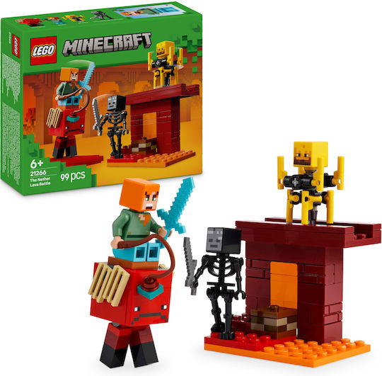 LEGO Minecraft The Nether Lava Battle for Ages 6+ 99 Pieces