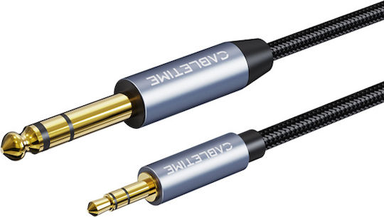Cabletime CT-AV321-H11G-AG1 Cable 6.3mm male - 3.5mm male 1m CT-AV321-H11G ct-av321-h11g