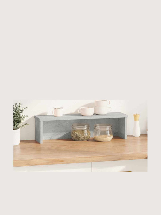 Vidaxl Raft de Bucătărie Suprapozabil Gri Beton 60x15x16 cm Gri