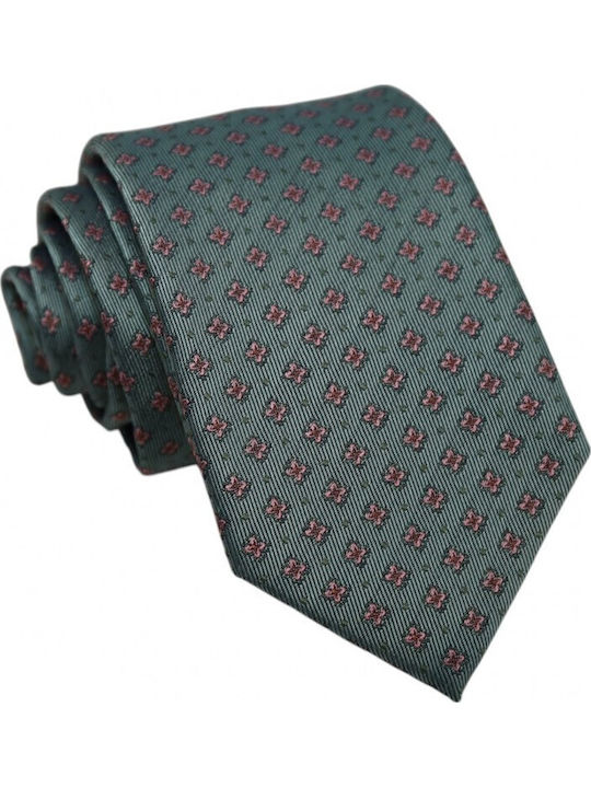 Mint Pink Motif Tie 6/7.5cm