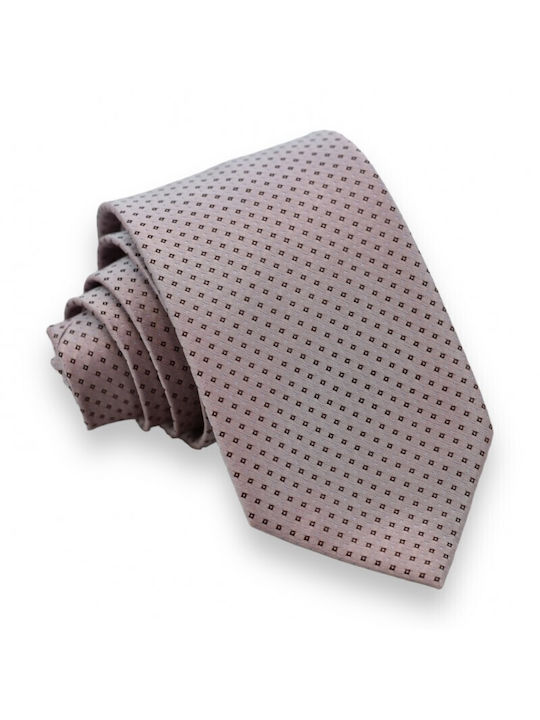 Pink Brown Tie 7.5cm