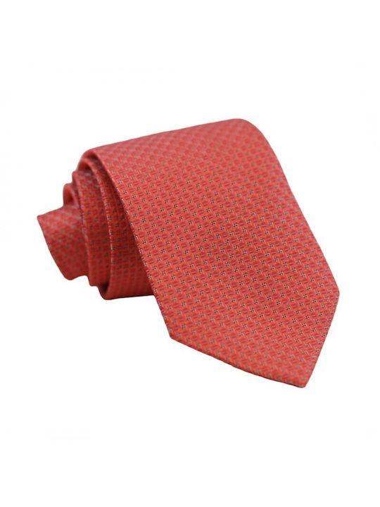 Red White Pattern Tie 7.5cm