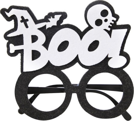 Διακόσμηση Αποκριών Αστεία Γυαλιά Πάρτι Skeleton Spider Horror Props Alphabet Skull