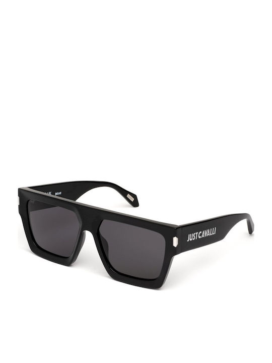 Just Cavalli Unisex Ochelari de soare cu Negru Cadru și Negru Lentilă JC107 0700