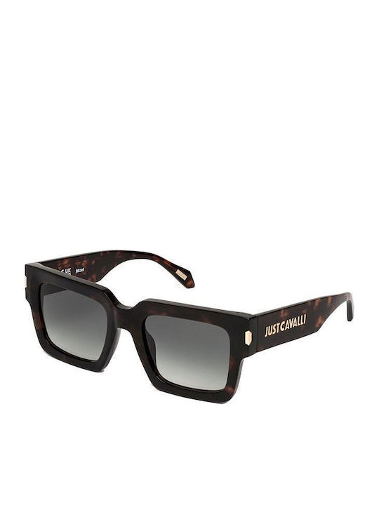Just Cavalli Women's Sunglasses with Brown Tartaruga Plastic Frame and Gray Gradient Lens JC108 04BL