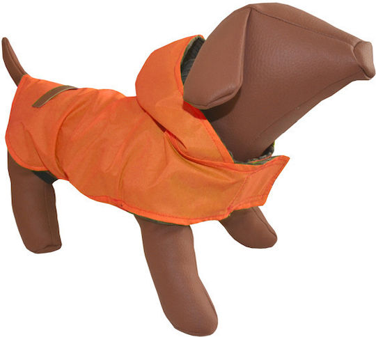Woofmoda Haine pentru câini Impermeabil Cu glugă Portocaliu Mediu / XSmall / XXXLarge cu Lungimea Spateului 33 cm