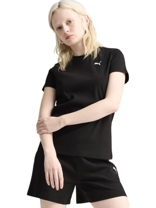 PUMA T-Shirt Μαύρο