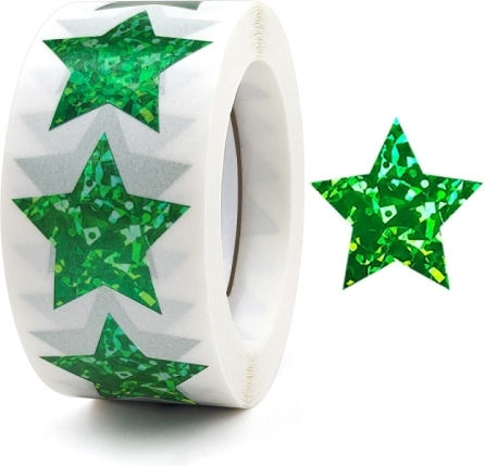 Multicolored Stars Thank You Stickers Gift Wrap Decorative Sealing Stickers Size 25mm C-86-25