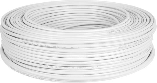 Кабел Cabletech Tv-sat Cu + Двойно Екран 150м/ролка