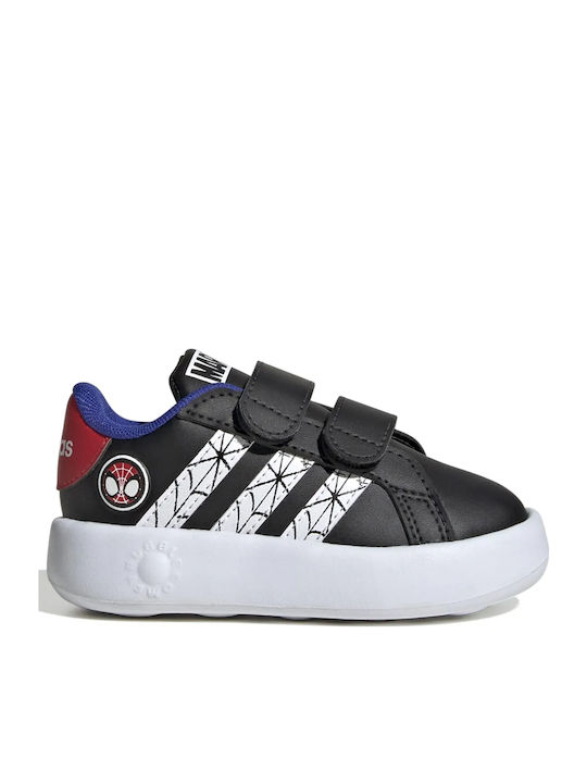 adidas Marvel Grand Court Spider-Man Core Black / Cloud White / Semi Lucid Blue
