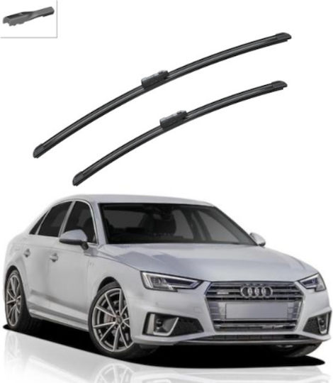 Front Wiper Blade Set Audi A4 2018-2019 600mm 500mm 24" & 20" 2 Pieces Carro 245120