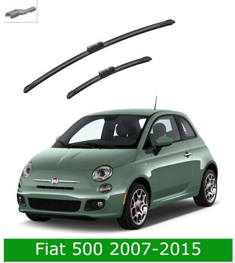 Front Wiper Blade Set Fiat 500 2007-2015 60cm 35cm Bosch Aerotwin 3398000134 24" & 14" 2 Pieces