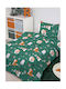 Bettwäsche-Set Einzel Baumwolle Green 160x240cm